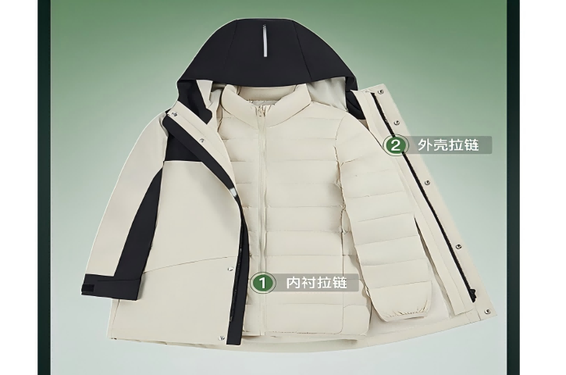 羽绒服、运动鞋、书包